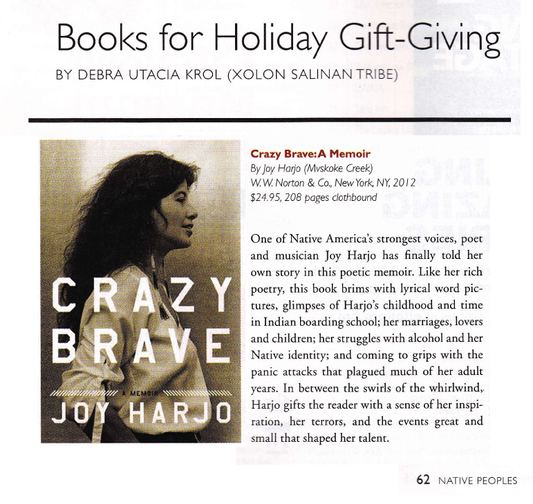 JH Native Peoples 2012 Crazy Brave Review