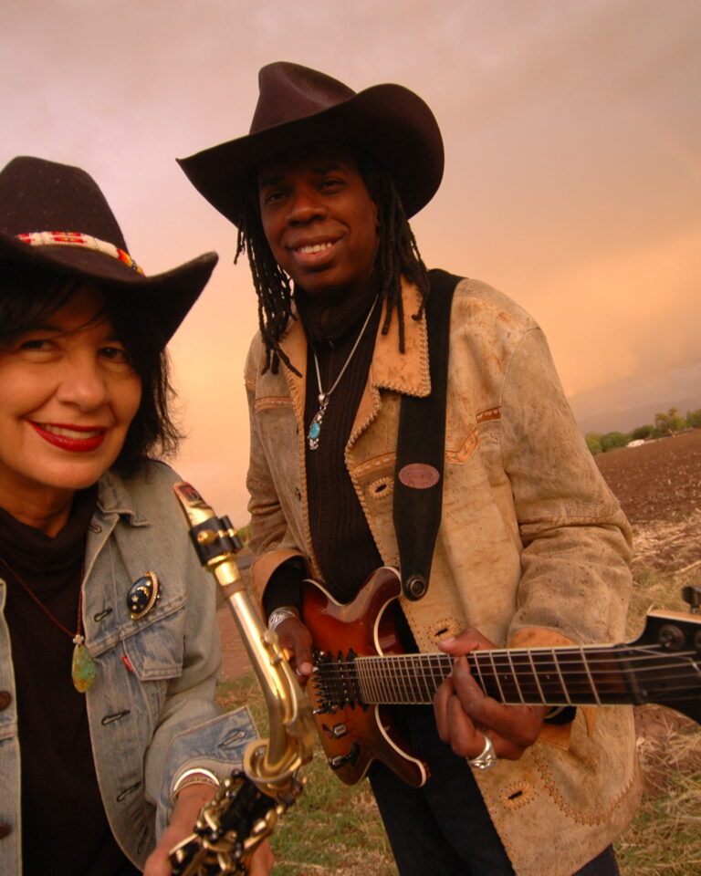 Joy Harjo & Larry Mitchell -- Photo by Karen Kuehn