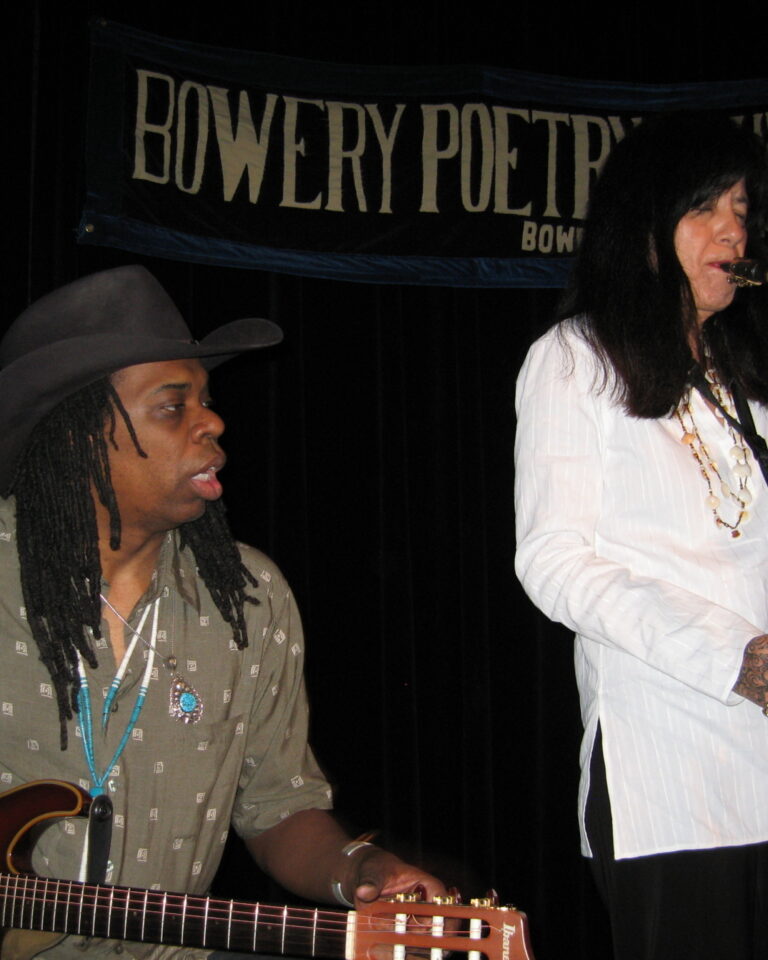 Performing with Larry Mitchell at Bowery Club