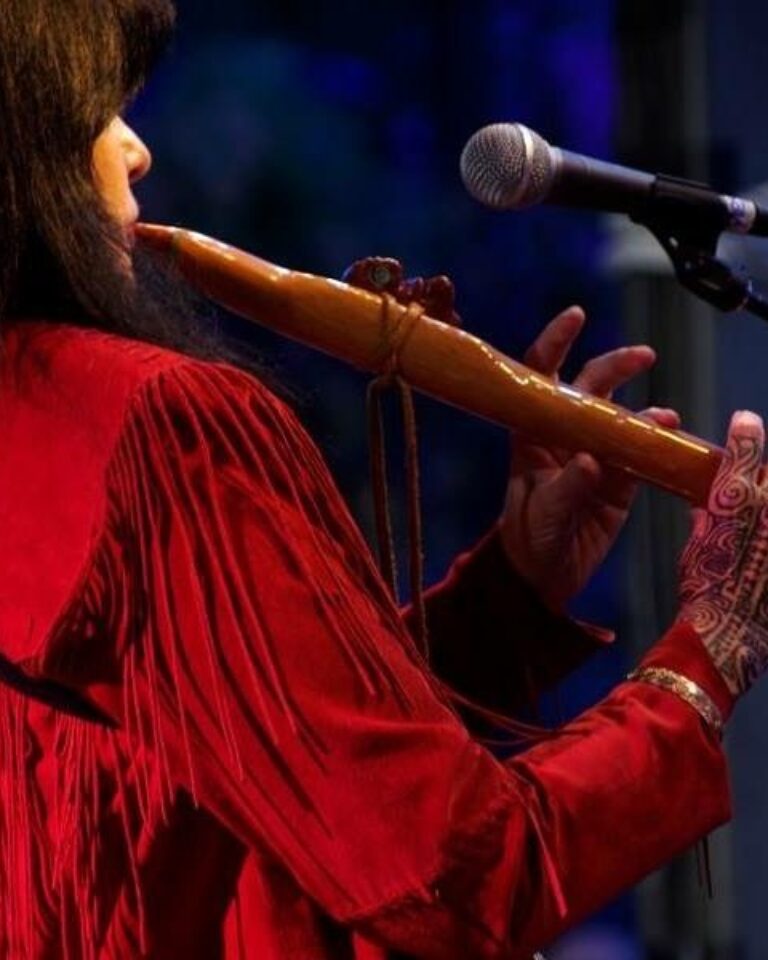 Performing with flute